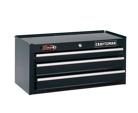 used craftsman 3 drawer metal tool box black lid|craftsman 3 drawer middle chest.